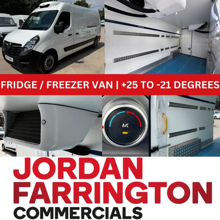 2021 "71 reg" VAUXHALL MOVANO L3 H2 TEMPERATURE CONTROLLED FRIDGE / FREEZER VAN