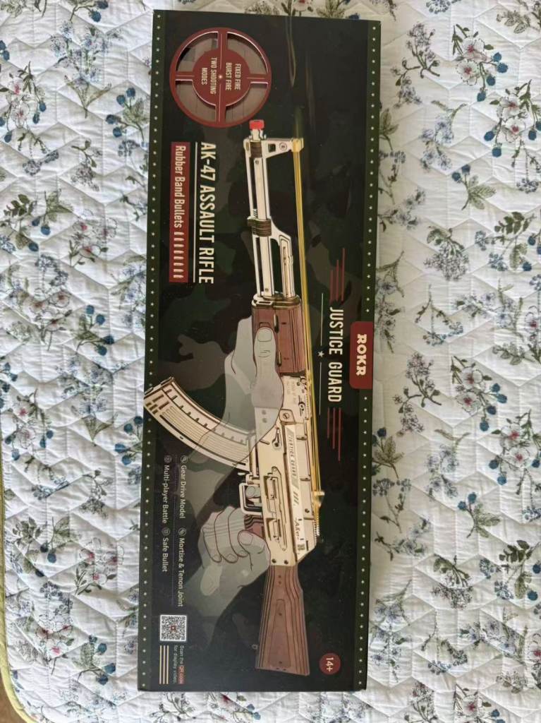 ROKR AK-47 Wooden Mechanical Model Kit – Brand New & Sealed