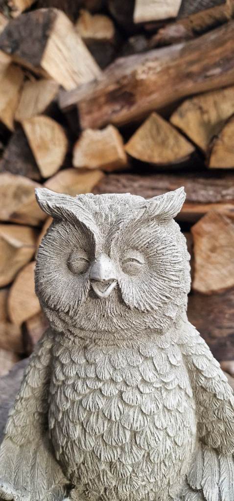 Owl stone statue,garden ornament