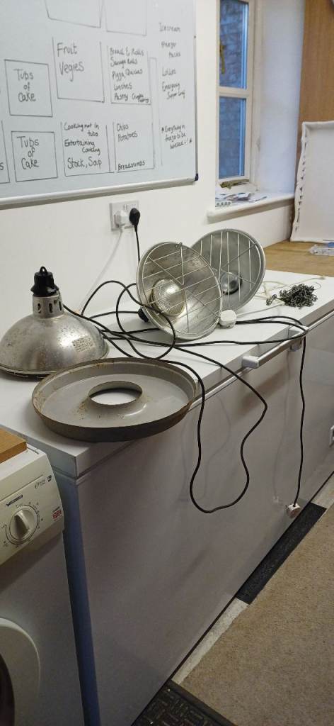 Chicken Poultry Feeder Lamp Used x 3