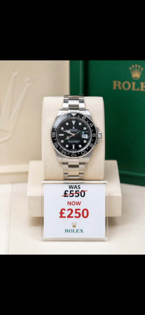 Men’s black sub watch 