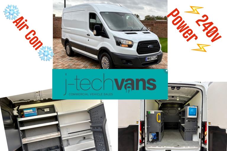 2017 Ford Transit 2.0Tdci L2 H2 Mwb Van ***Workshop / Fitters / Mechanic Van*** PANEL VAN Diesel ...