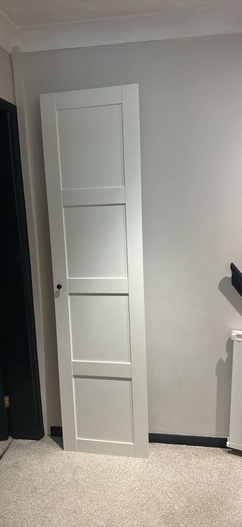 White Ikea Pax Wardrobe Door - Bergsbo Range