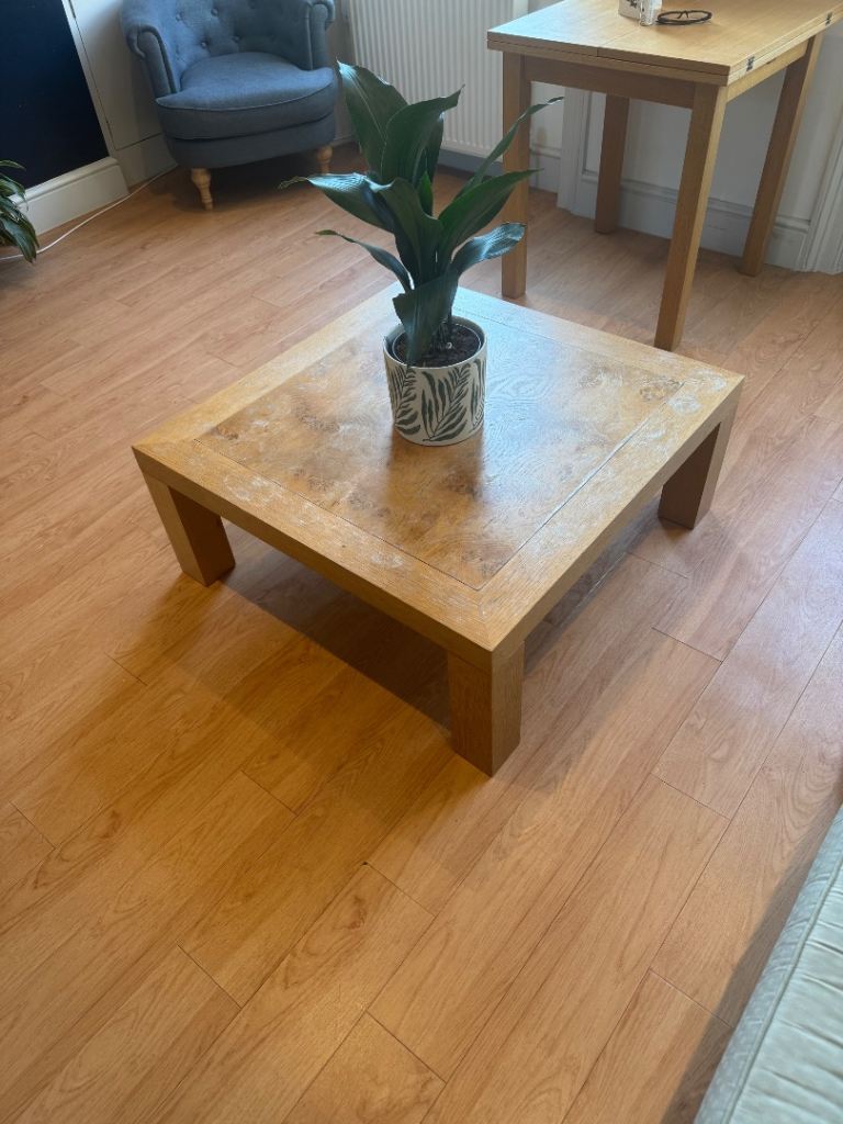 Wooden Square Coffee Table – Good Condition