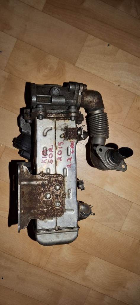 Exhaust Gas Recirculation (EGR) Cooler and Valve Assembly for a vehicle