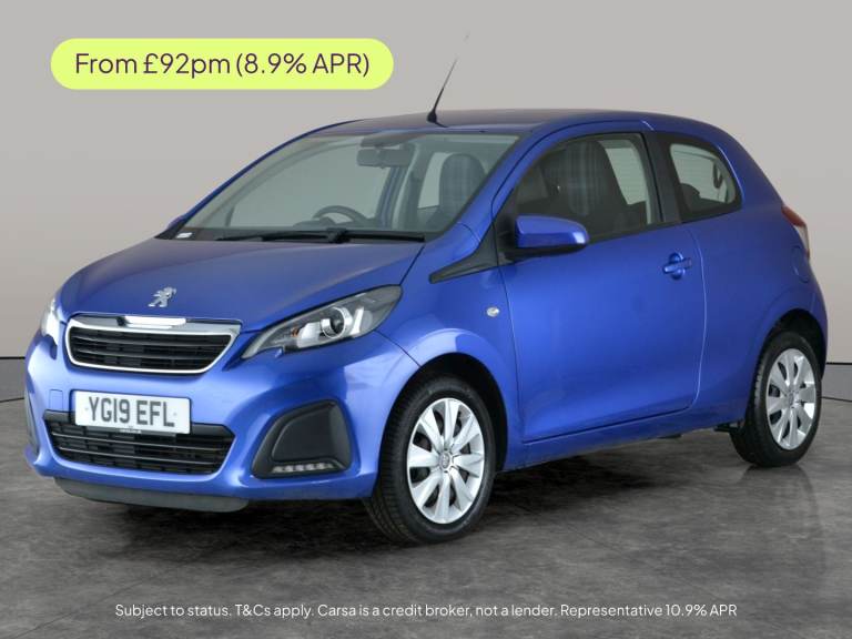 2019 Peugeot 108 1.0 72 Active 3dr HATCHBACK PETROL Manual