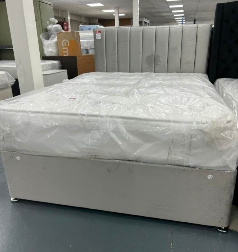 >>>>🚛Best Deal 😘DIVAN 4FT6 Double Bed Base with Mattress & Storage Drawers ❤️15% OFF💥Order COD🚚