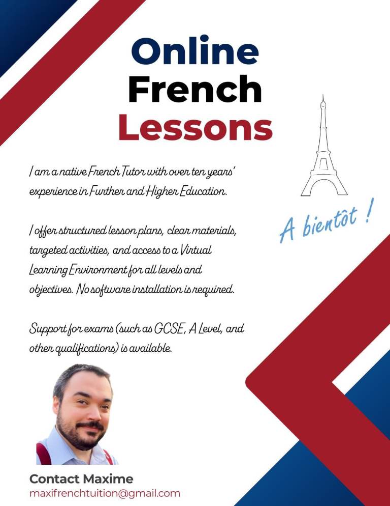 Online French Lessons (with Experienced Native Tutor)