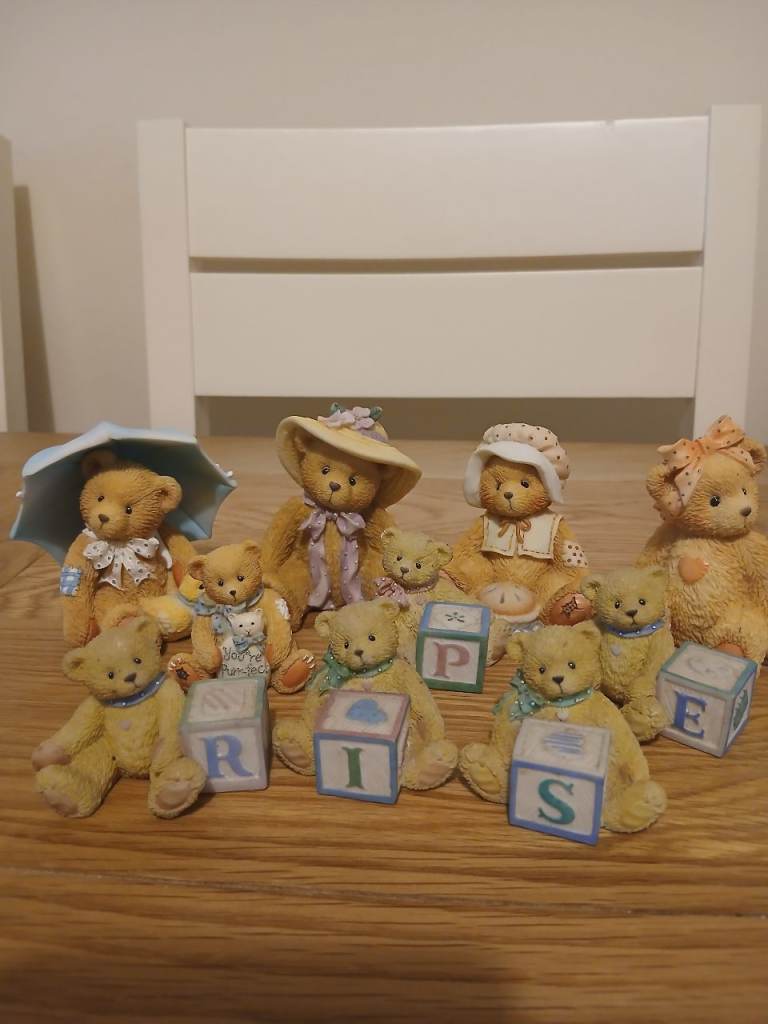 Cherished Bears with stand