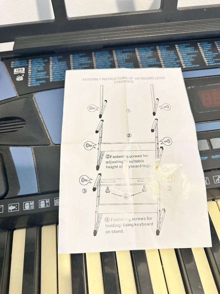 New in the box electrical keyboard 