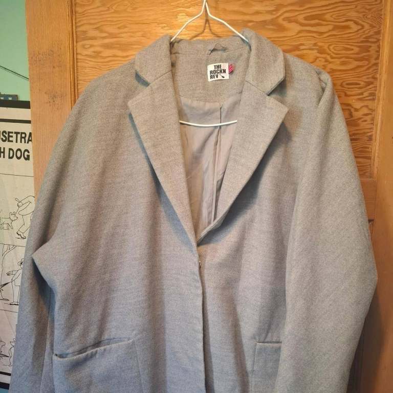The Rockn Rev Grey Jacket UK Size 20 – Good Condition