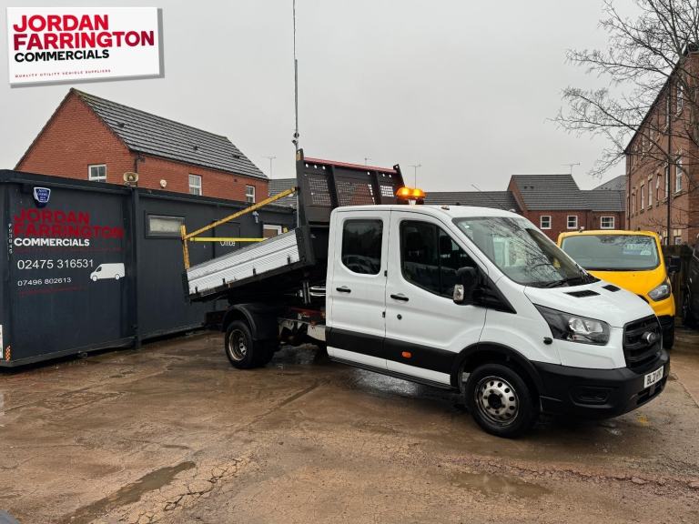 2021 FORD TRANSIT 350 130BHP RWD DRW DOUBLE CAB TIPPER **NEW WET BELT FEB 2026**