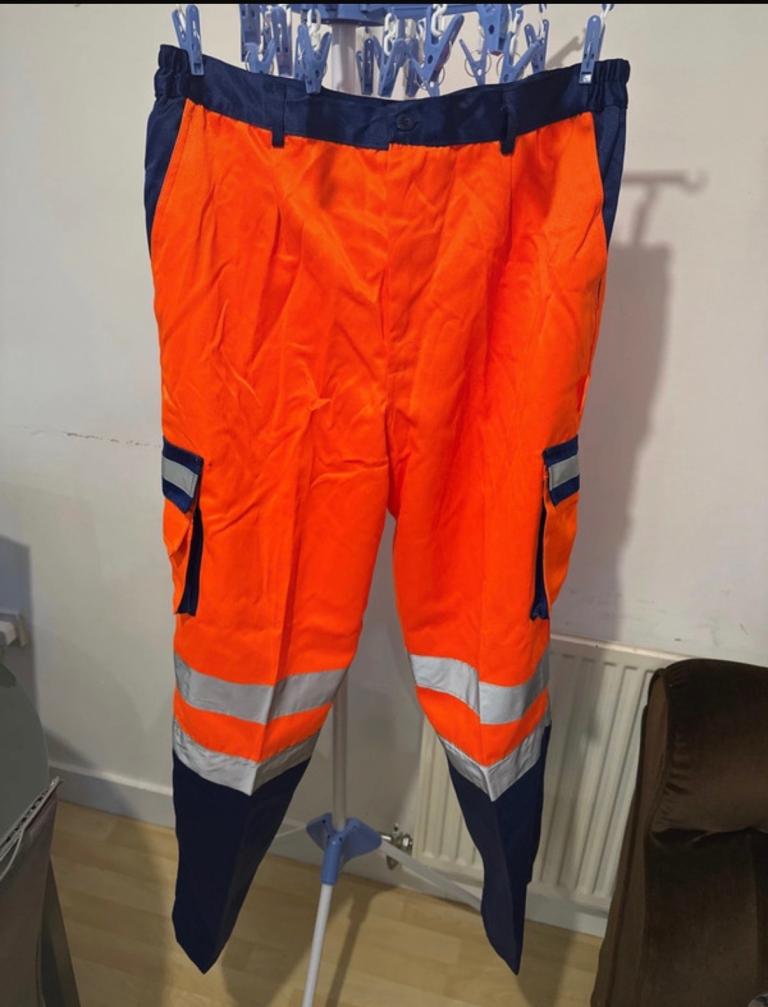 New High-Vis Work Trousers - Size 40 / 3XL