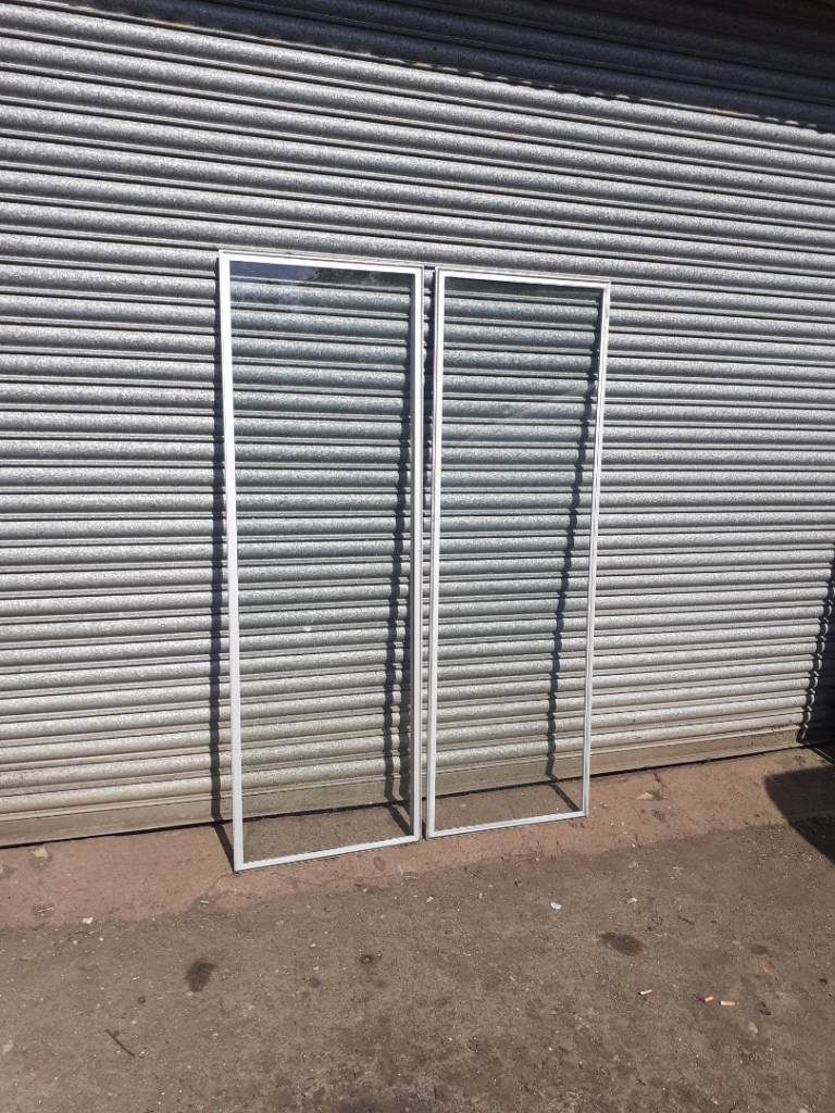 2 large safety  glass panels excellent condition 