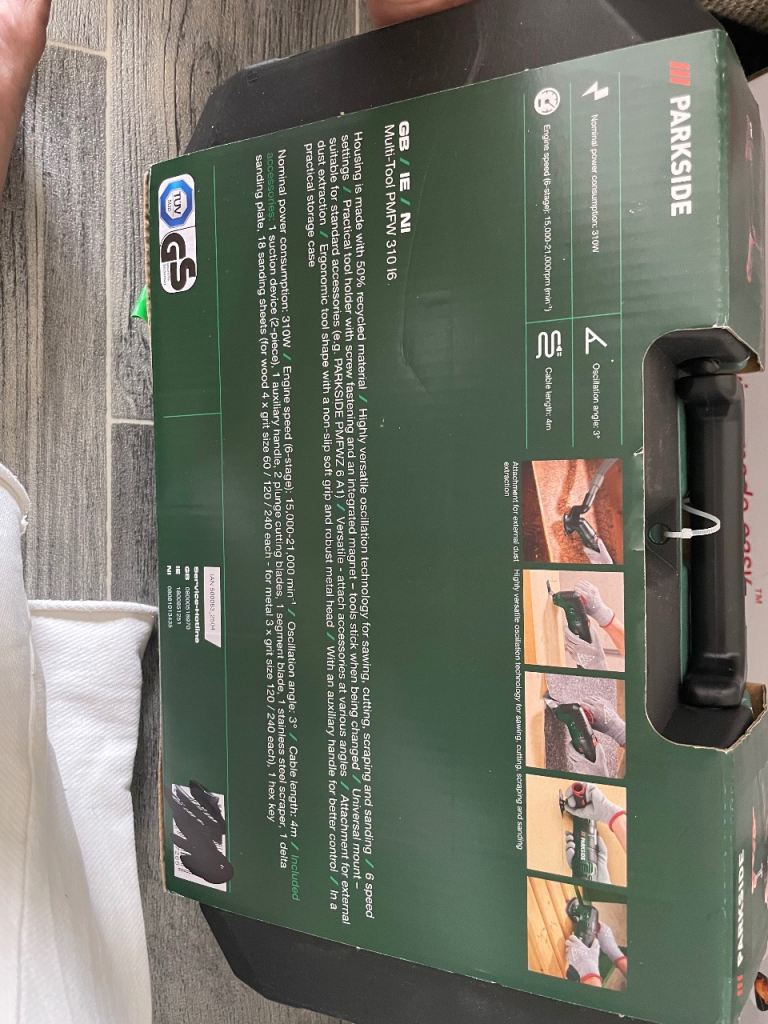 PARKSIDE Multi-Tool PHMFV 310 B5 – Brand New in Box