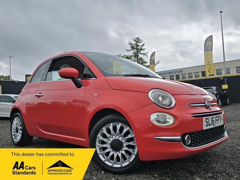 2016 Fiat 500 1.2 Lounge 3dr HATCHBACK Petrol Manual