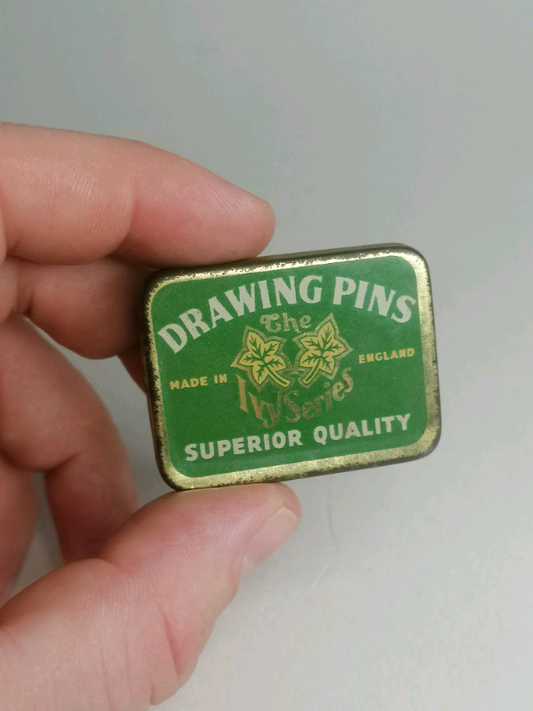  Vintage Drawing Pin box