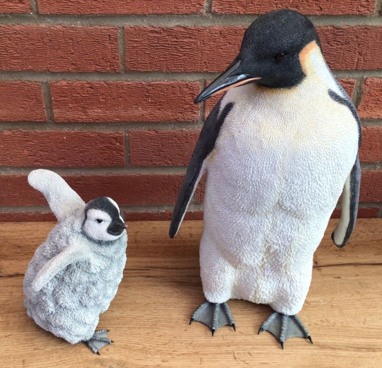 Large Emperor Penguin & Chick by Country Artists - no longer in production- £55