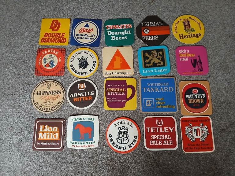 Vintage Beer Mat Collection
