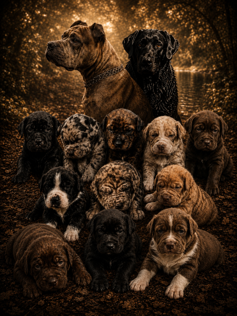 Shar Pei x Mastiff x Spaniel Litter – 30th July