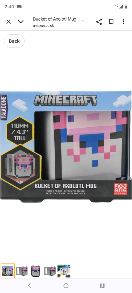 image for Minecraft Axolotl Mug 