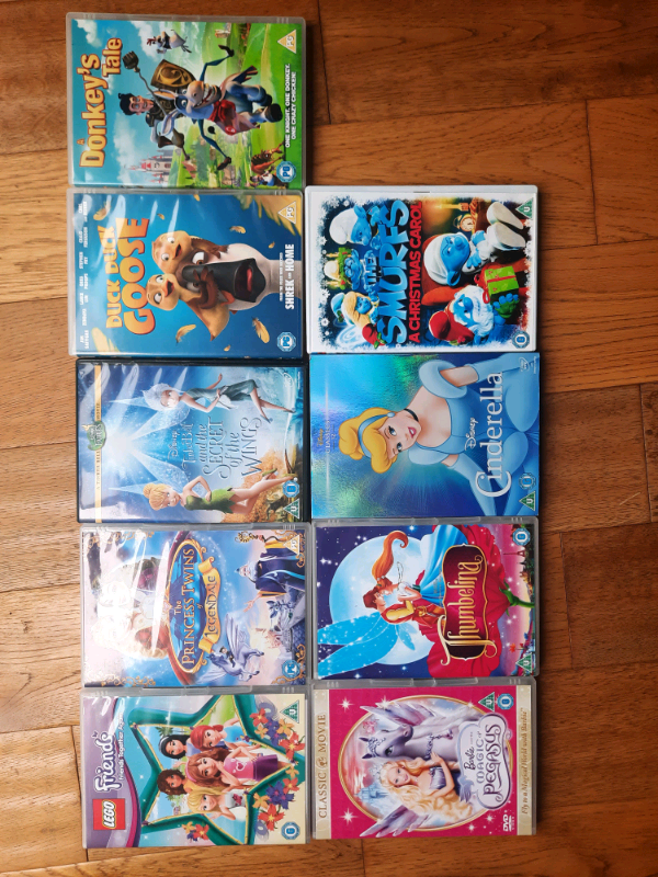 Childrens dvds £1.30 each