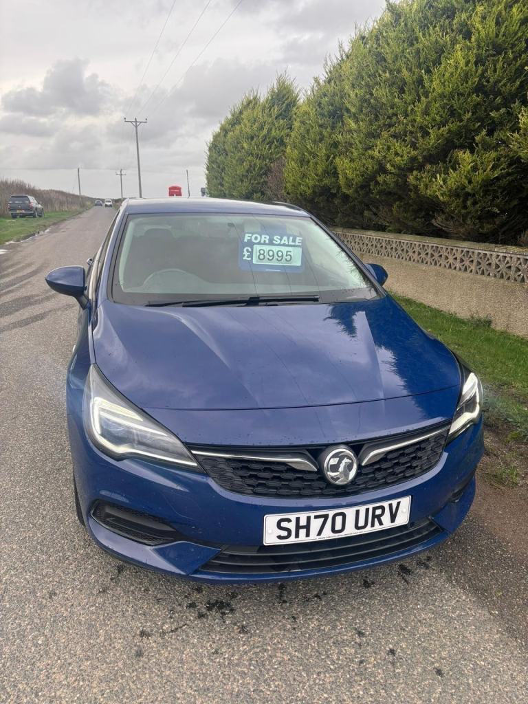 2020 70 Vauxhall Astra 1.5 Diesel Blue 5 Door MOT 08/26 Full Service History.