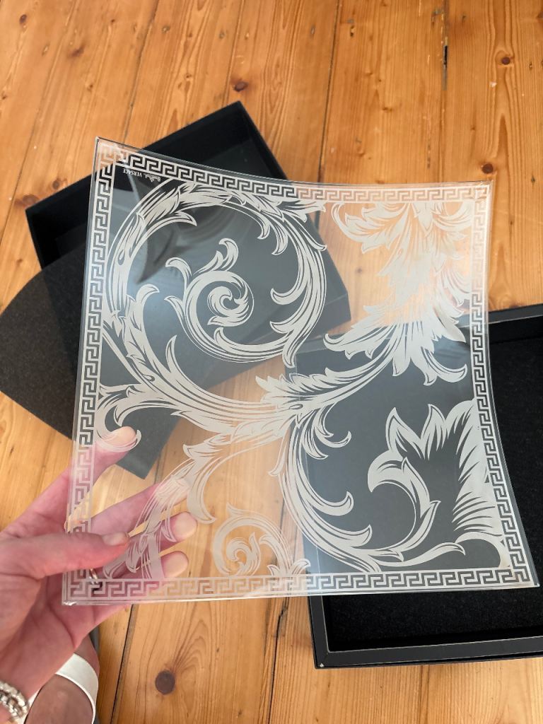 Versace Medusa Glass Tray – Luxury Designer Piece (with Box)