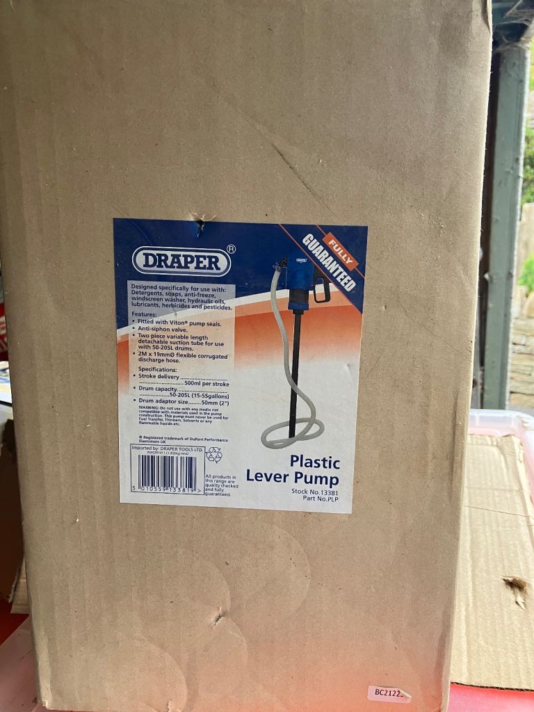 Draper Plastic Lever Pump Model 13381