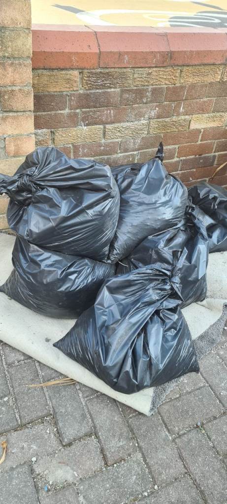 Black Bags - had soil ready to go  free