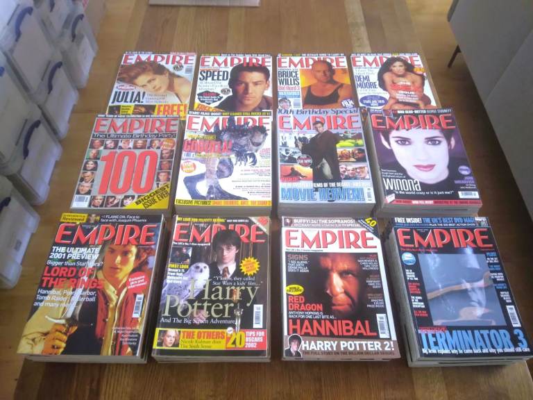 Empire magazine - 86 issues (between 111 and 309 & sci-fi special); job lot or bundles of 10