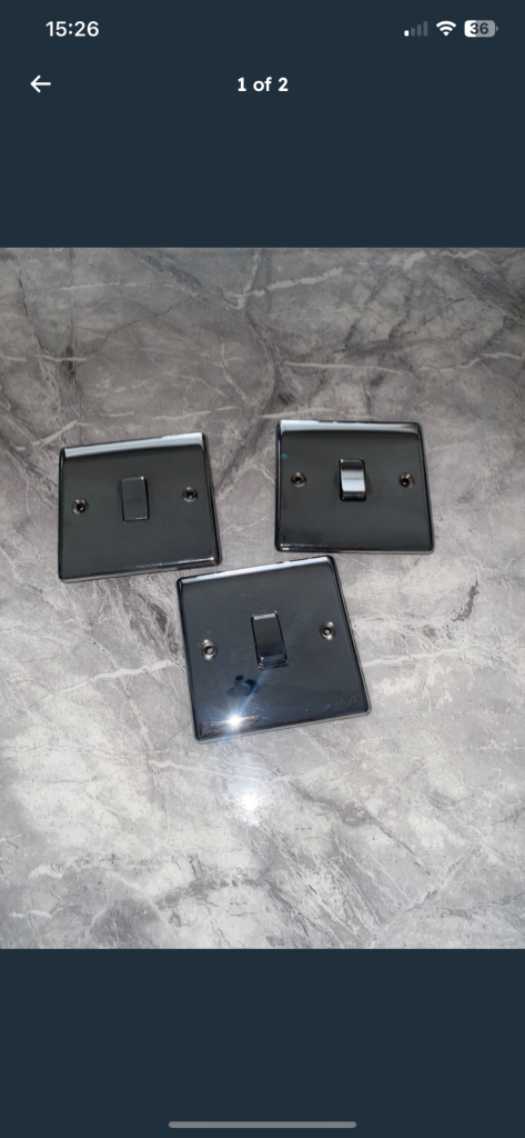 X3 switch sockets chrome 