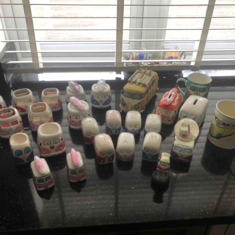 Volkswagen Camper Van Ceramic Collection Cups Money Box Candles Snow Globe  