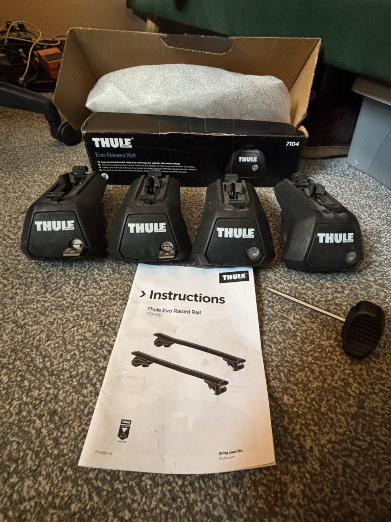 Thule 7104 foot pack for raised roof rails