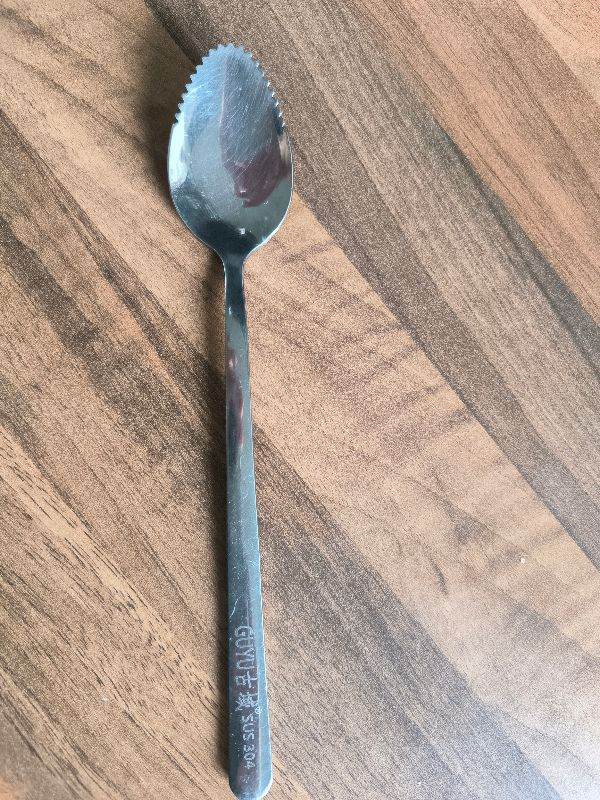 304 Stainless Steel Grapefruit Spoons with Serrated Edge Reusable for Babies/Toodler婴儿水果刮泥勺