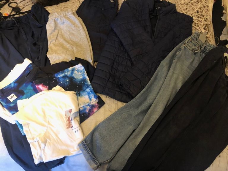 Coat hoodie jumper trousers jeans shirt tshirt  9-10y