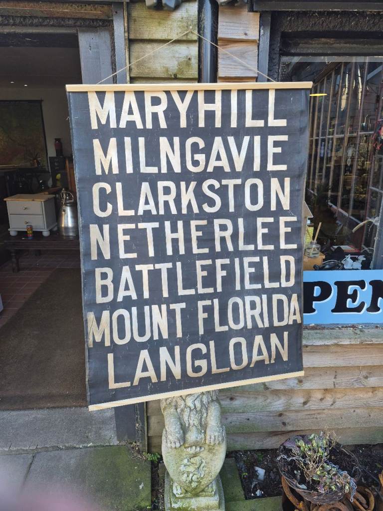 Old tram signs 