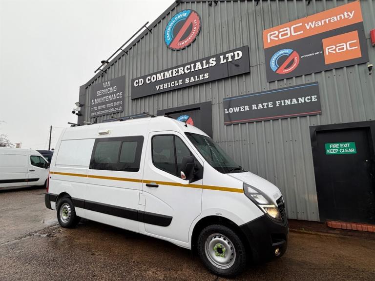 2020 Vauxhall Movano 2.3CDTI L2 H2 MWB F3500 5 Seat Welfare Unit Mess Van Euro 6  PANEL VAN Diese...