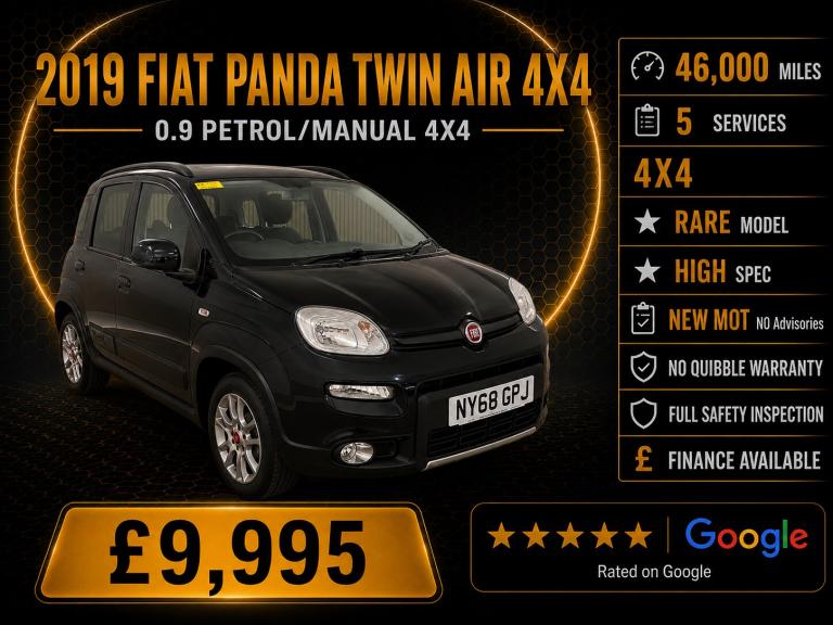2019 Fiat Panda 0.9 TwinAir [85] 4x4 5dr HATCHBACK Petrol Manual