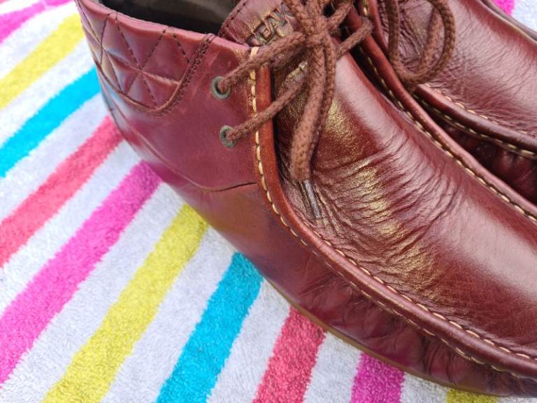 Nicholas Deakin Heston Brown Leather Moccasin Boots Men's Size 10