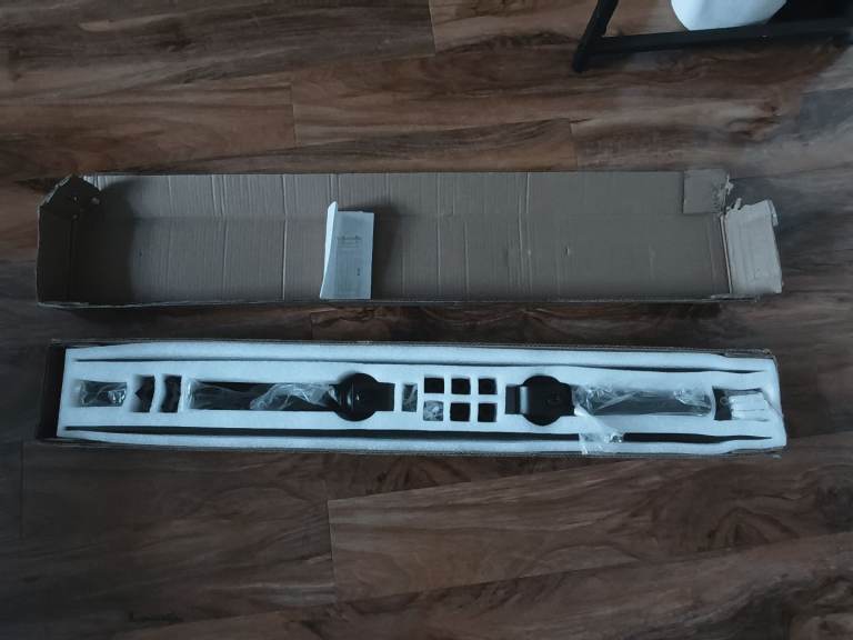 Black Sliding Spacesaving Barn Door Hardware Kit