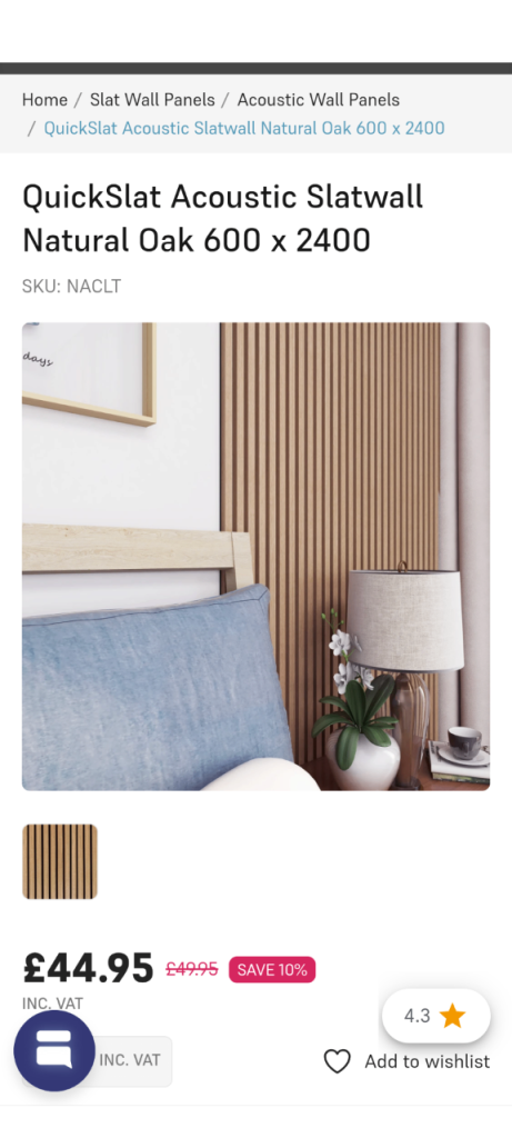 Natural Oak wall panels 
