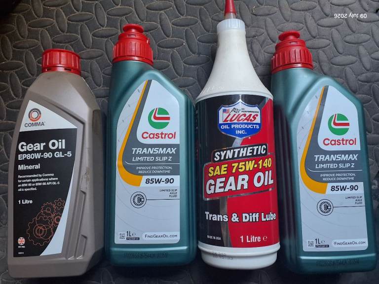 Diff gear oil 4WD transfer box 75w140 85w90 80w90