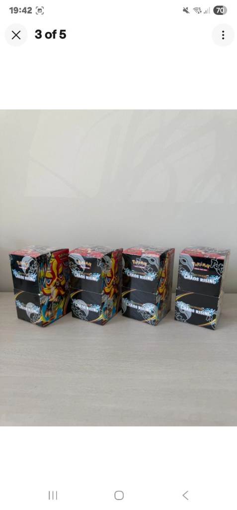 5x Chaos Rising Half Booster Boxs