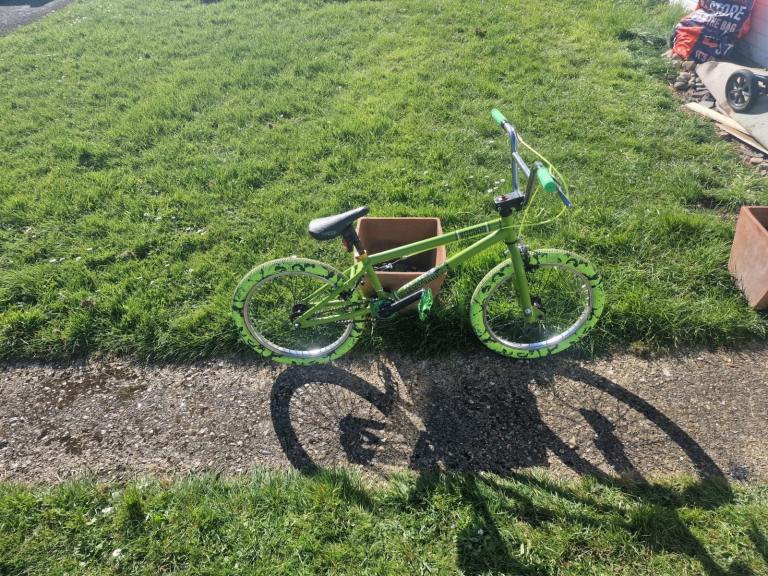 Green bmx
