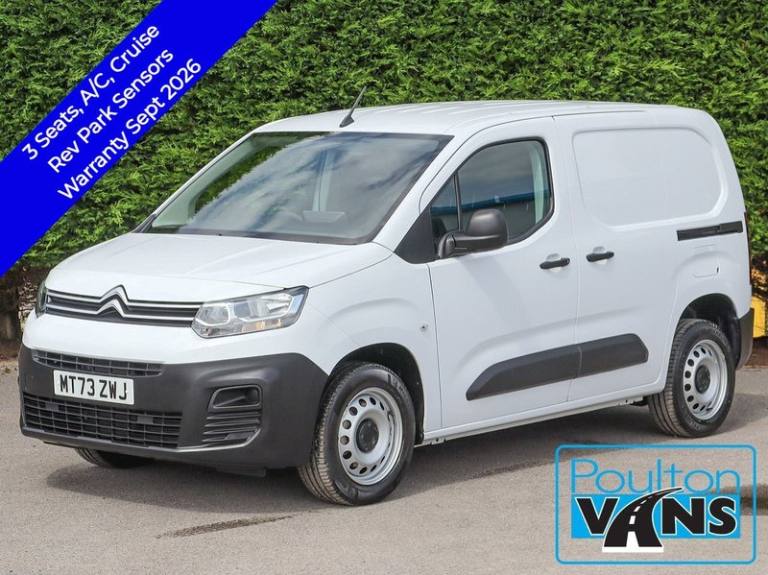 2023 Citroen Berlingo 1000 Enterprise 100BHP 6 SPD M L1 SWB VAN, 3 Seats, Air Con, Cruise, Rev Pa...