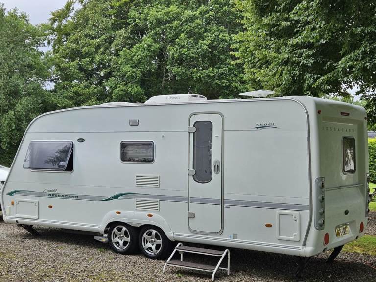 Bessacarr cameo 550gl twin axle 3 berth air-con mover awning fully loaded  2007 