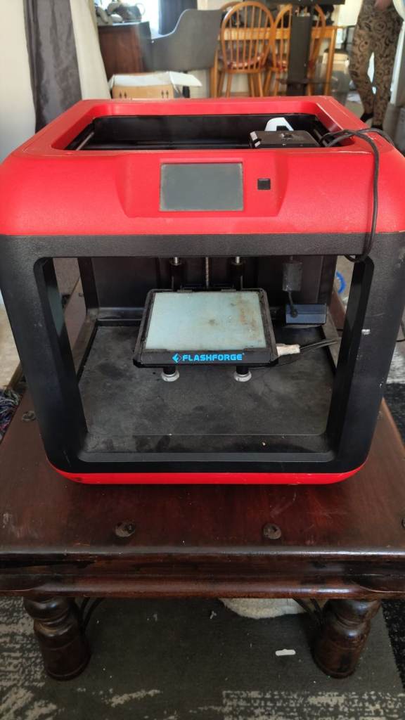 2 Flashforge 3D Printer - Red and Black, Good Condition
