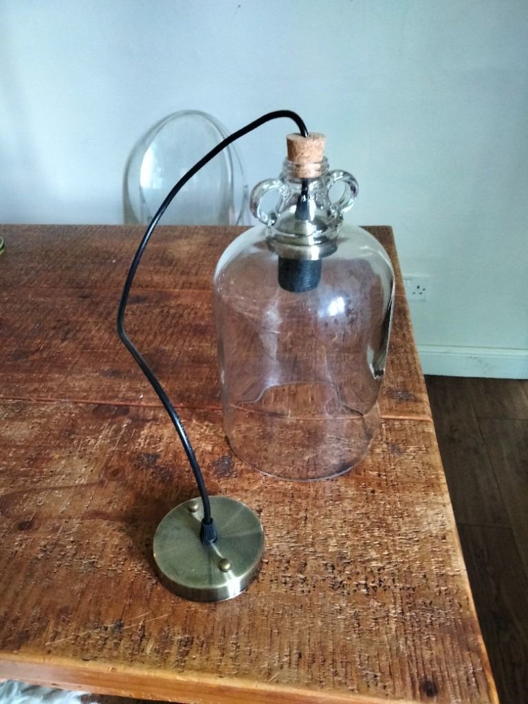 3 x demijohn light fittings