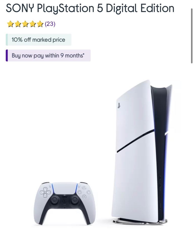 Brand new digital ps5